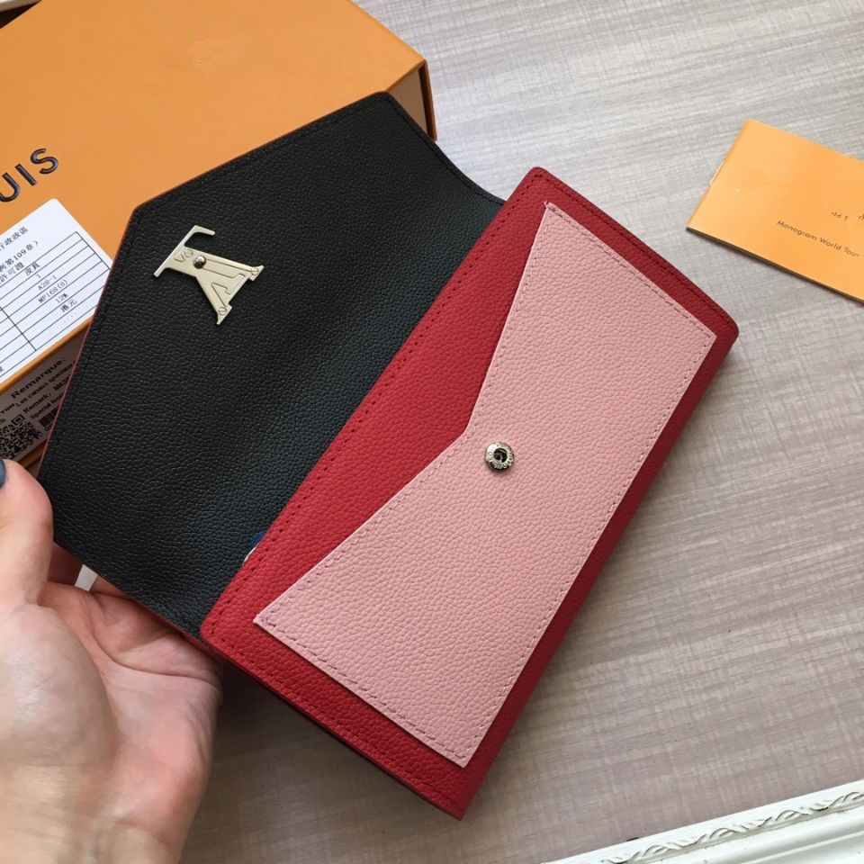 

Top quality cowhide Women bag fashion metal letter buckle luxury Wallet