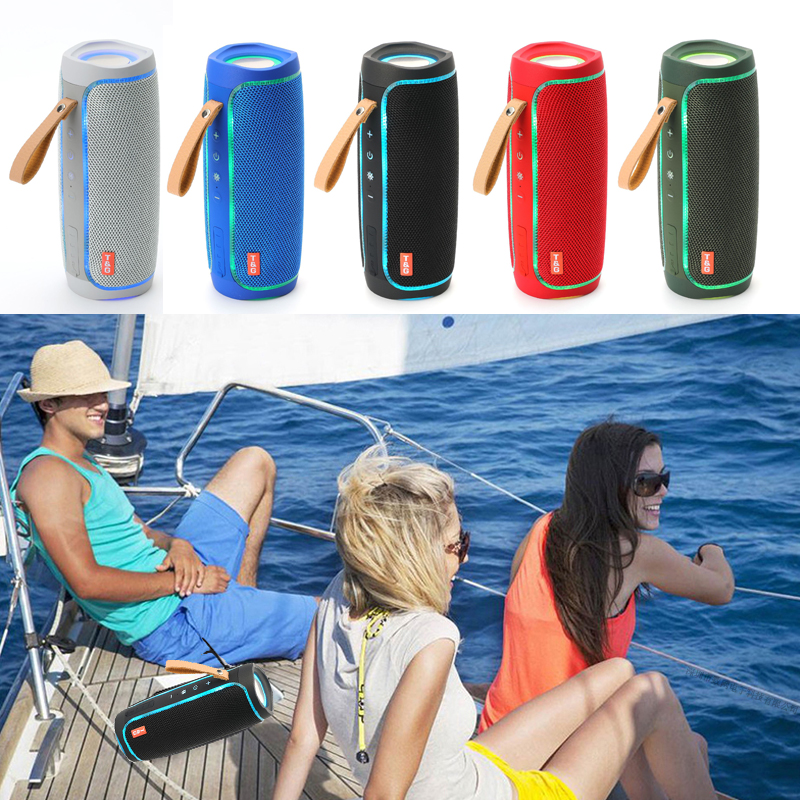 

20W High Power Bluetooth Speaker TG287 Waterproof Portable Column For PC Computer Speakers Subwoofer Boom Box Music Center FM TF