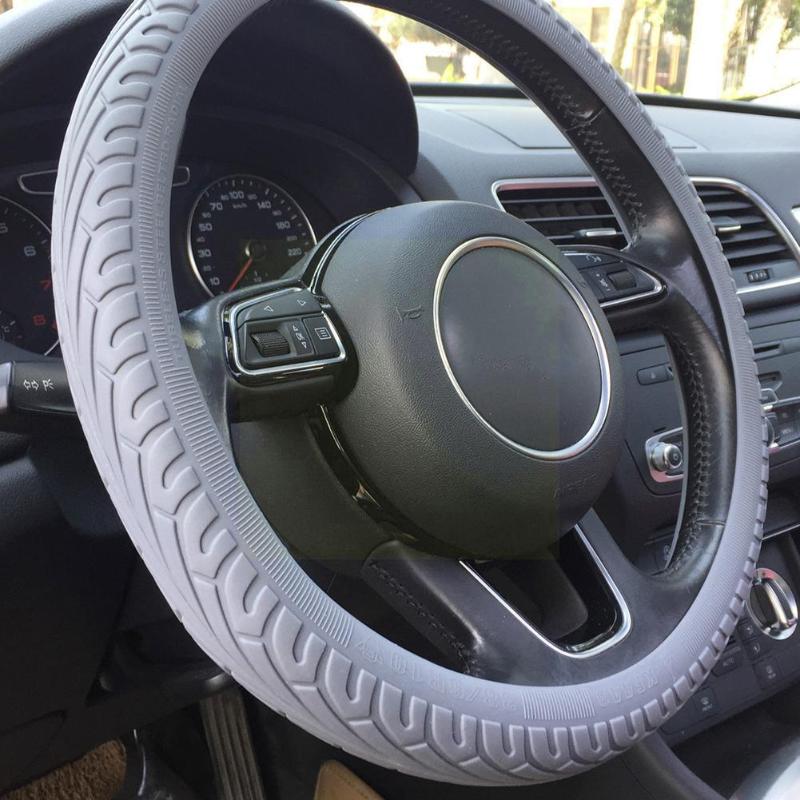 

Steering Wheel Covers Car Silicone Cover Sleeve Skidproof Accessories For Kia Auto P6h1