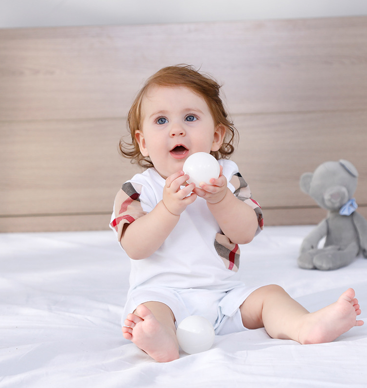 

Kids Designer Clothes Girls Boys Short Sleeve Plaid Romper 100% Cotton Children Jumpsuits Infant Clothing Baby Infant Clothes 3 Color, Red