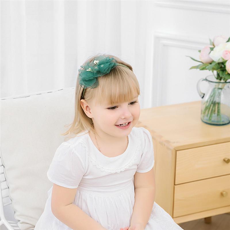 

Korea Lovely Chiffon Big Bow Flower Yarn Headbands For Girls High Quality Hair band Headband Toddler Baby Girl Hair Accessories