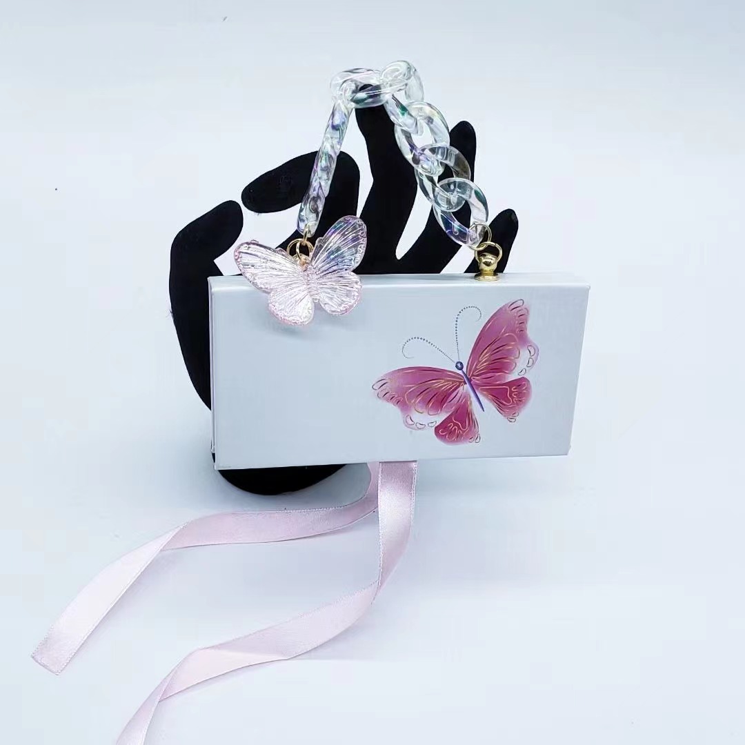 

Wholesale Lash Butterfly Packaging Eyelash Boxes Eyelashes Packing 25mm Lashes Empty Cases Make Up Tools For Beauty