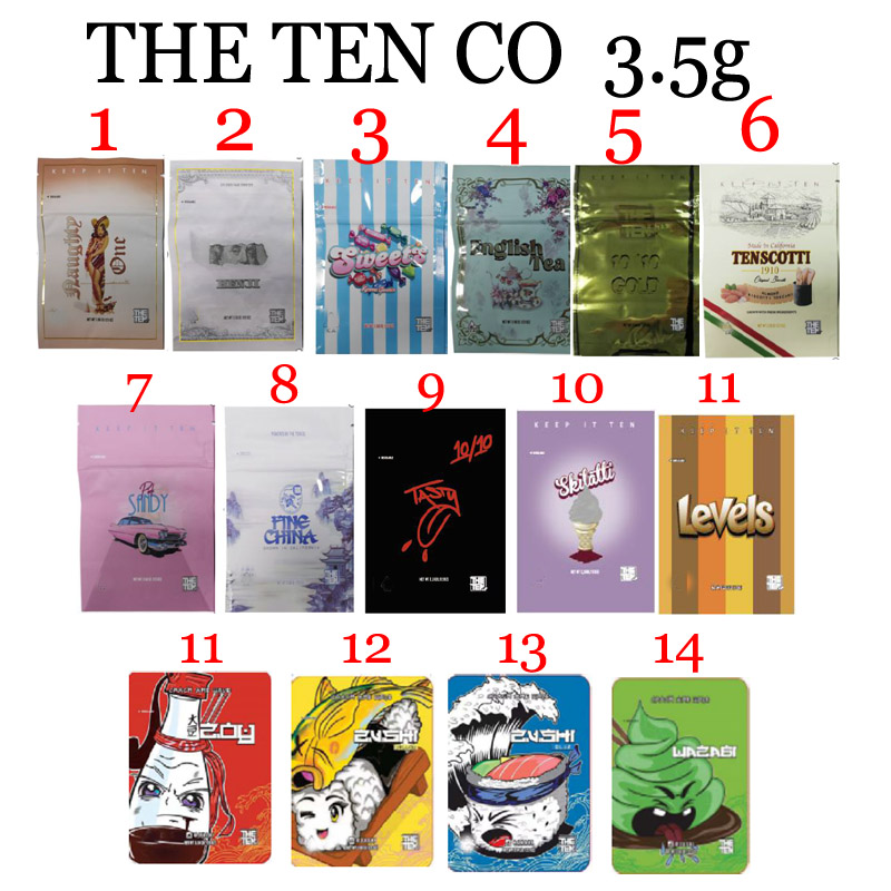 

3.5g EIGHTH PACKAGE SMELL PROOF MYLAR BAG the ten co BENJ SWEET'S ENGLISH TEA TENSCOTTI PINK SANDY FING CHINA SKILATTI ZUSHI