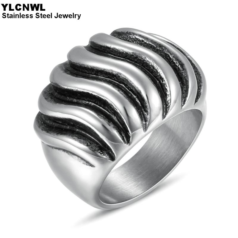 

Wedding Rings 316L Stainless Steel Fashion Finger For Women Men Simple Unisex Jewelry Party Gift