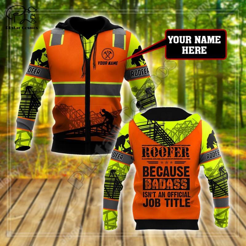 

Men's Hoodies & Sweatshirts PLstar Cosmos Roofers Art Workers Architects 3D Printed Zip Hooded For Men/Women Casual Streetwear Style-R16, Black