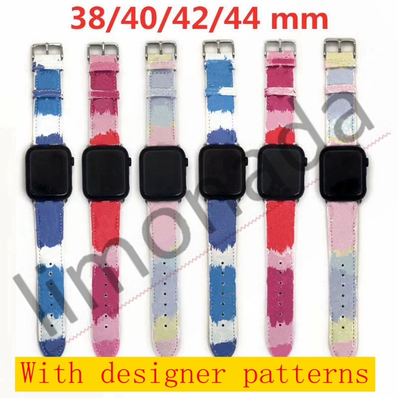 

New Design Leather Strap for Apple Watch Band Series 6 5 4 3 2 40mm 44mm 38mm 42mm Bracelet for iWatch Belt L01