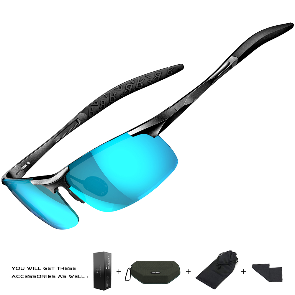 

8177 Men's Fashion Driving Polarized Sunglasses for Men - Aviation Alloy Material Ultralight Frame
