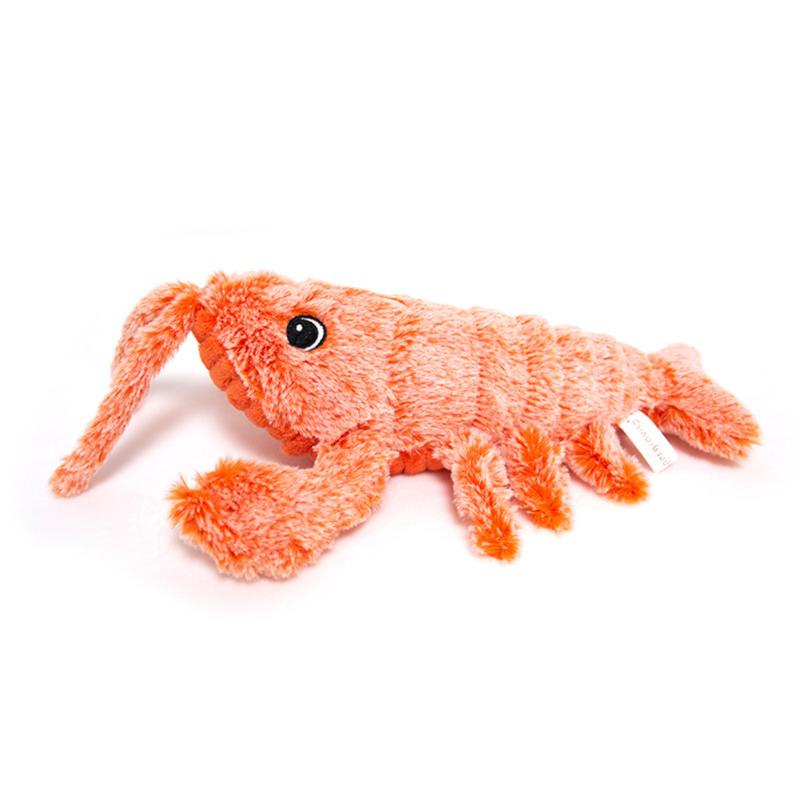 

Cat Toys Electric USB Jumping Toy Shrimp Moving Simulation Lobster Electronic Plush Teeth Cleaning Stuffed Animal