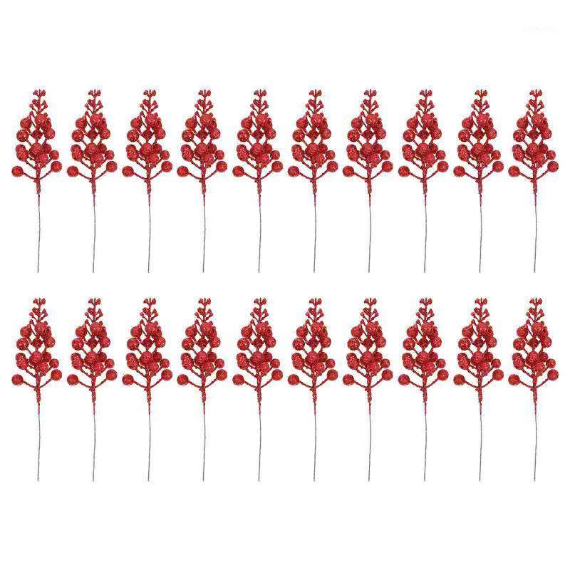

Party Decoration 20pcs Home Fake Small Berries Artificial Flower Fruit Branch Delicate Layout