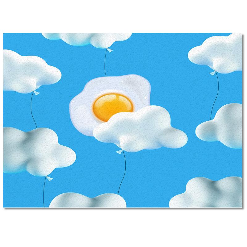 

Carpets Cloud Balloon Egg Cute Bedroom Decoration Living Room Rug For Home Mat