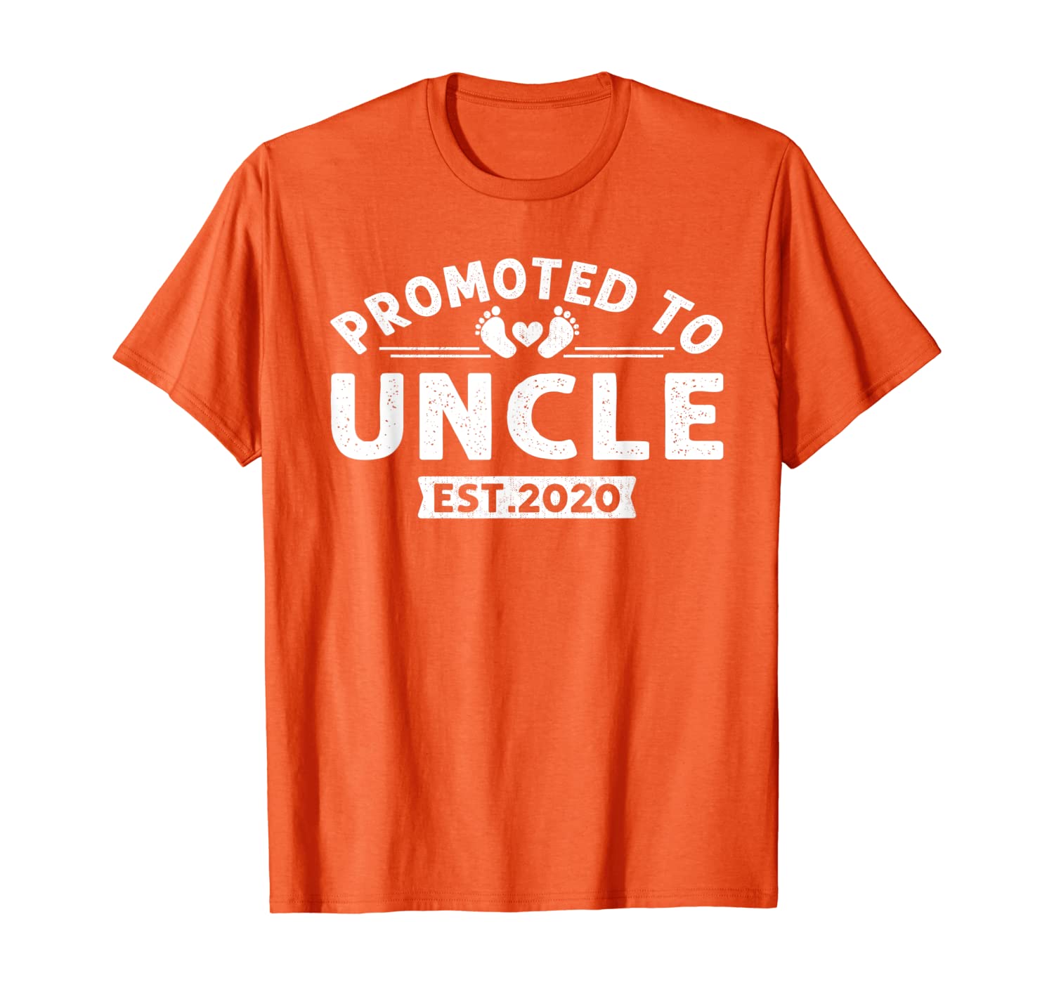 

Promoted To Uncle Est 2020 New Father's Day Gift T-Shirt T-Shirt, White;black