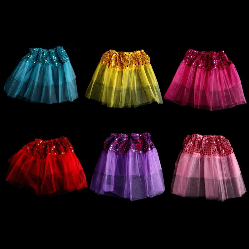 

Skirts 6Colors Summer Style Baby Children Polyester Star Glitter Dance Tutu Skirt For Girl Sequin Tulle Toddler Lace Pettiskirt, Blue