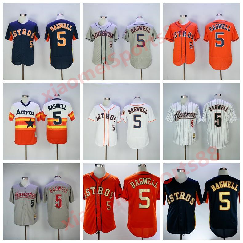 

Retire 1980 BP Baseball 5 Jeff Bagwell Jersey Flexbase 2016 Cool Base 2006 Pinstripe Pullover Vintage Embroidery Retro, As shown in illustration