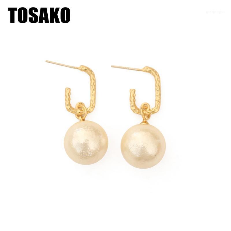 

Earrings Simplicity Metal Gemoetric Stud Female Personality Minority Design Gold Pearl, Golden;silver