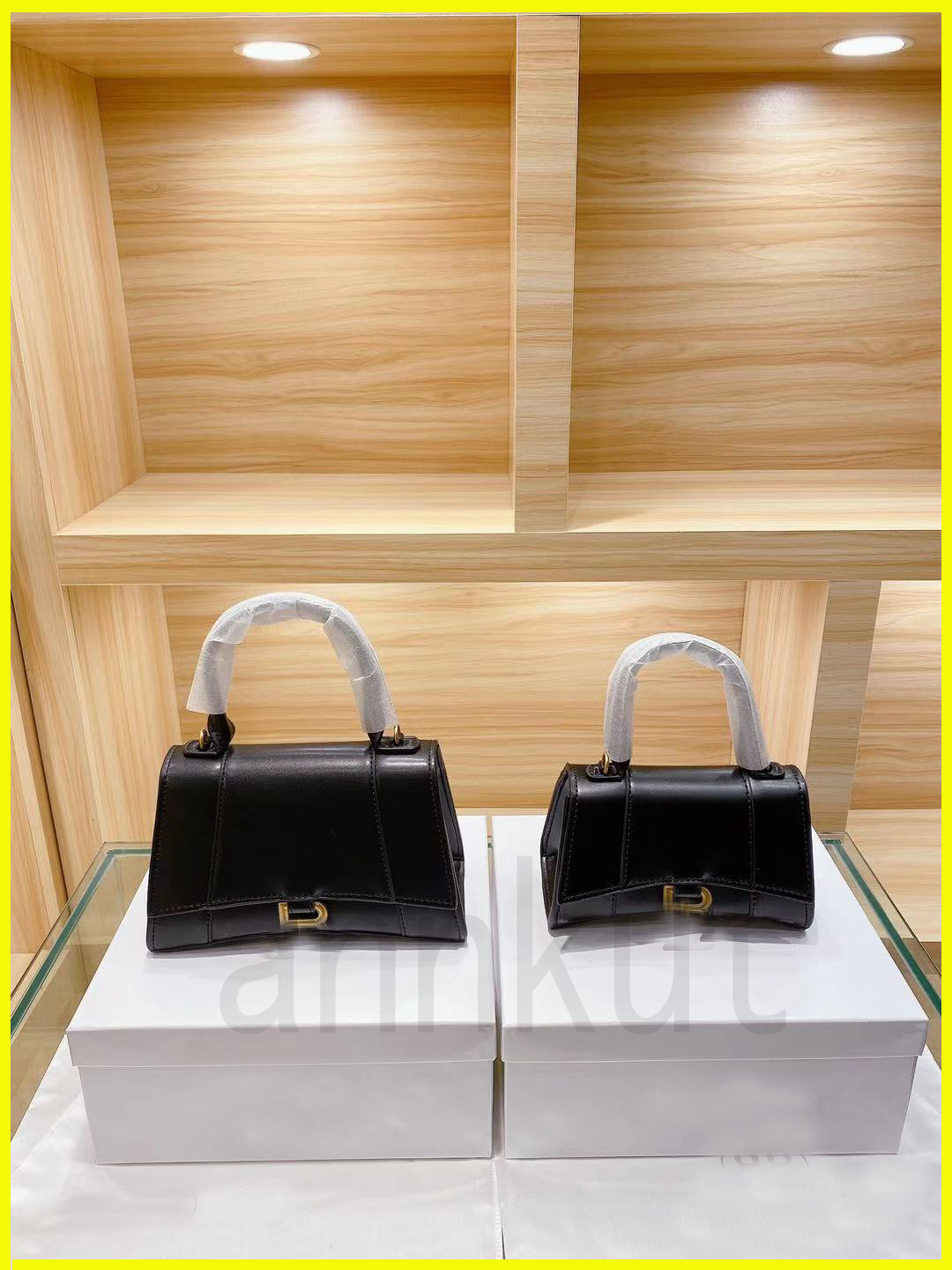 

Hourlass bag, 2021 new same paragraph crocodile pattern hourglass alligator print leather b-shaped buckle single shoulder messenger bag