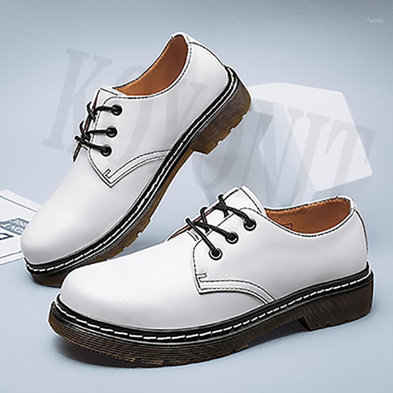 Bottes en cuir véritable cow-boy pour femmes chaussures plates 2021 femelle cheville Oxford Chaussure Femme Augmentation de la plateforme classiq