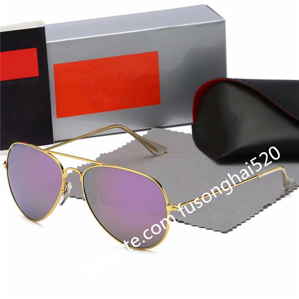 

Fast delivery Outdoor Eyewear High Quality White Ray Men Women Kids Vintage Cycling Pilot Brand Sun Glasses Band Lens UV400 With box and case 3025