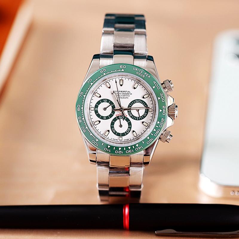 

Men Watch 40mm Automatic Mechanical Watches Ceramic Bezel Swimming WristWatches Fashion Modern WristWatch Montre De Luxe Green Gifts, Slivery;brown