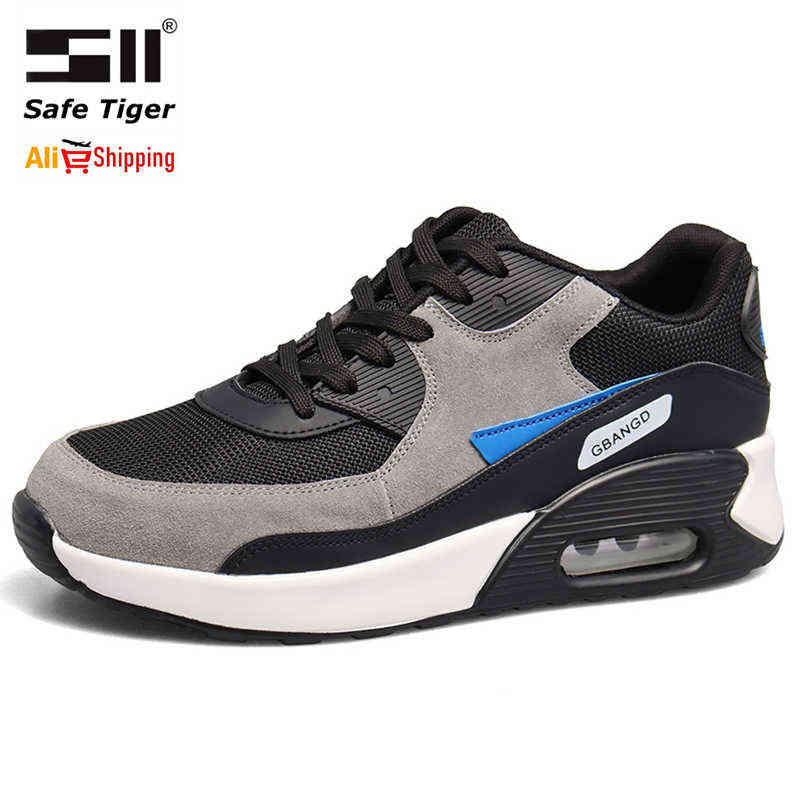 Erkek İş Güvenliği Ayakkabı Çelik Toe Çalışma Sneakers Anti-Smashing ve Anti-Piercing İş Botları Endüstriyel İnşaat Botları 211120