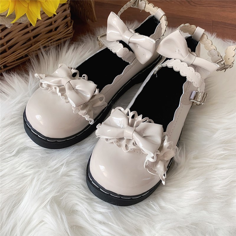

Sweet Female Kawaii Tea Party Loli Beautiful Japanese Girl Anime Lolita Harujuku Woman Cosplay Jk Feminine Shoes Down Girls Heels 3v7m