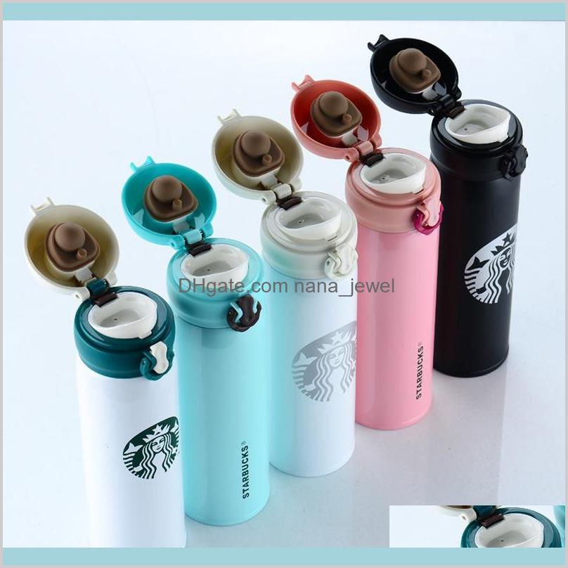 

Wholesale Top Quality Starbucks Water Bottle High Capacity Glass Stainless Steel Thermal Insulation Cup 500Ml 5 Styles Zmcon Zwokm