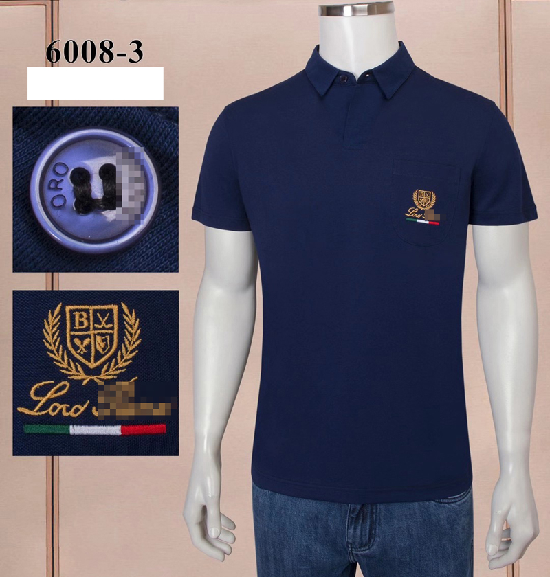 

BILLIONAIRE Polo shirt men 2021 new summer cotton Business button thin embroidery big size M-4XL quality Short sleeve shirt, White;black