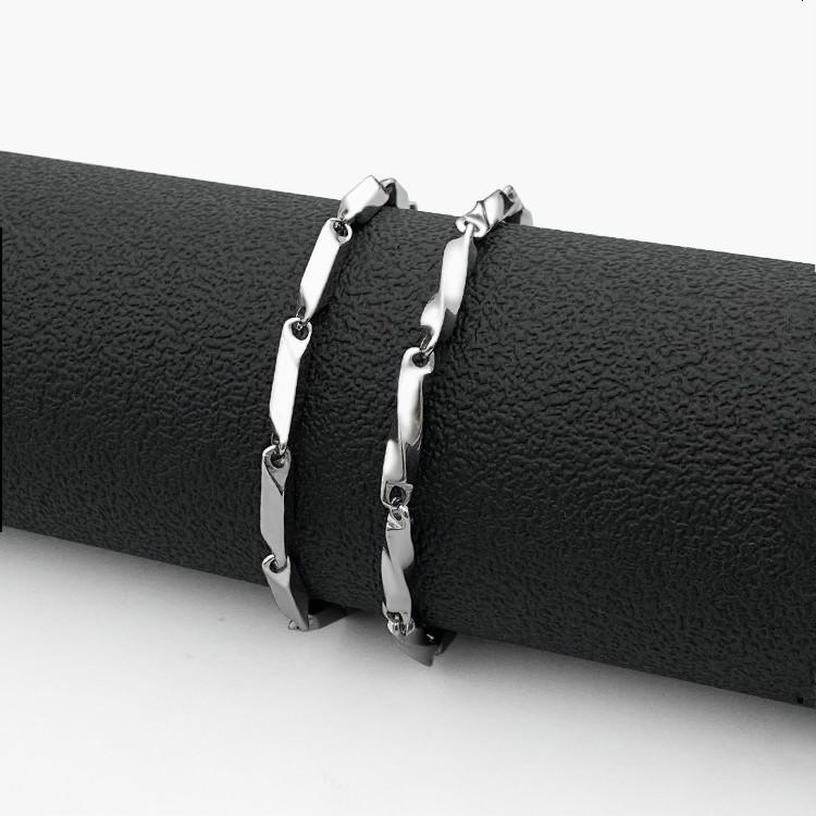 

Link, Chain Mens Stainless Steel Bracelet Titanium Melon Seed Fashion Punk Hip Hop Jewelry