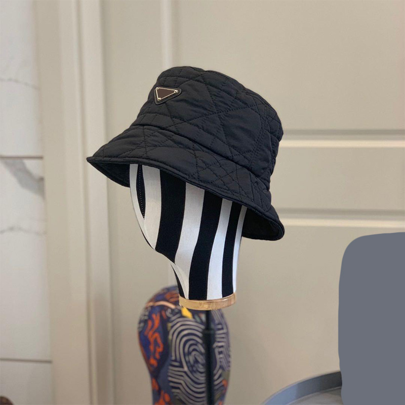

Womens Bucket Hat Designer Hats Triangle Beanie Caps Cotton Cap Mens Fisherman Lovers Fashion Luxury Casquette Bonnet Jariser, Black