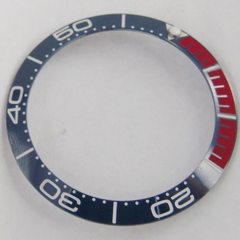 

Repair Tools & Kits High Quality Blue Watch Bezel With White Insert Luminous Dot Fit Automatic Men