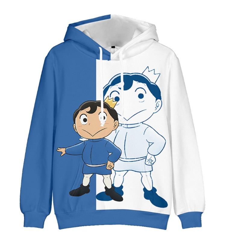 

Men's Hoodies & Sweatshirts Japanese Animation King Ranking 3D Printed Pattern Hoodie Men, Women And Children's Street Fashion Oversized Swe, Black