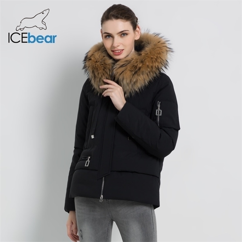 

Winter Fur Collar Women's Jacket High Quality Warm Coat Stylish Woman Parkas Brand Apparel GWD19062I 211118, G655