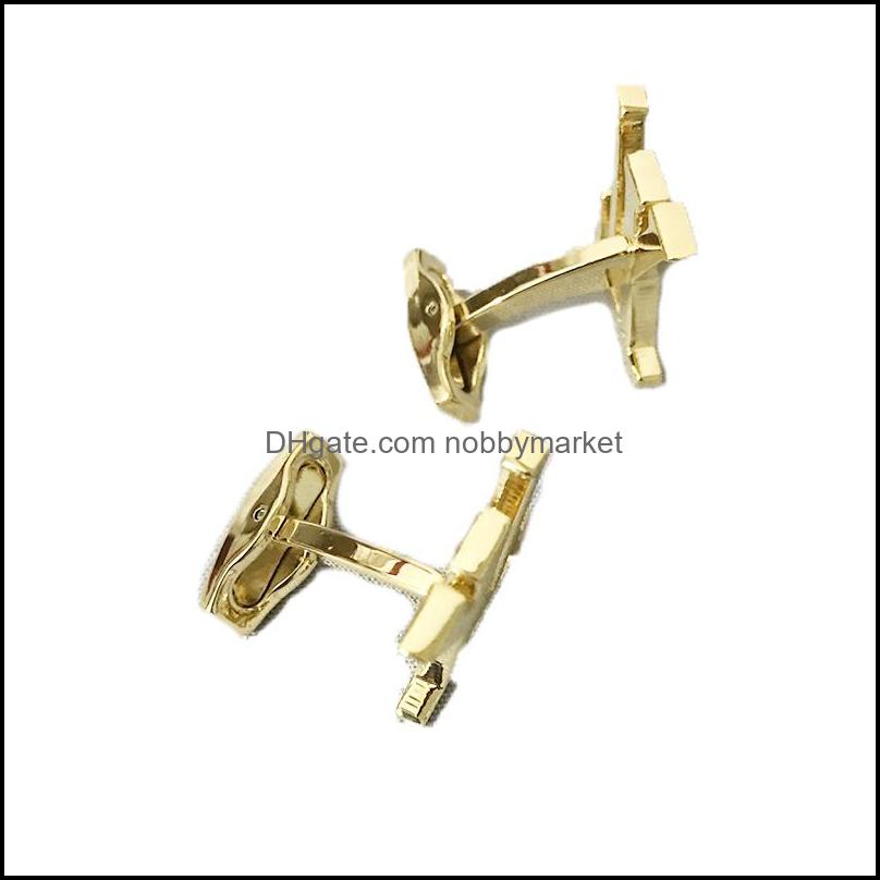

Cuff Links Cufflinks & Tie Clasps, Tacks Jewelry Luxury Designer Classic Letters Shirt Aessories Wedding Gifts Fashion Wholesale Drop Delive