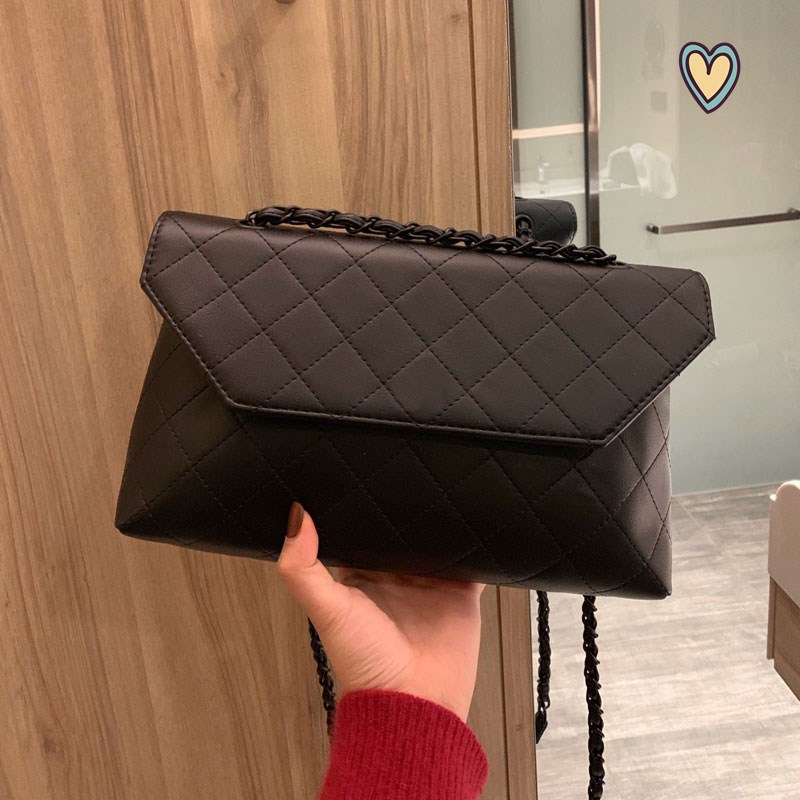

2021 Simple style women's Crossbody Bag White Black Shoulder Bag Diamond Lattice High Quality Genuine Real Leather Bag Classic Flap Bags