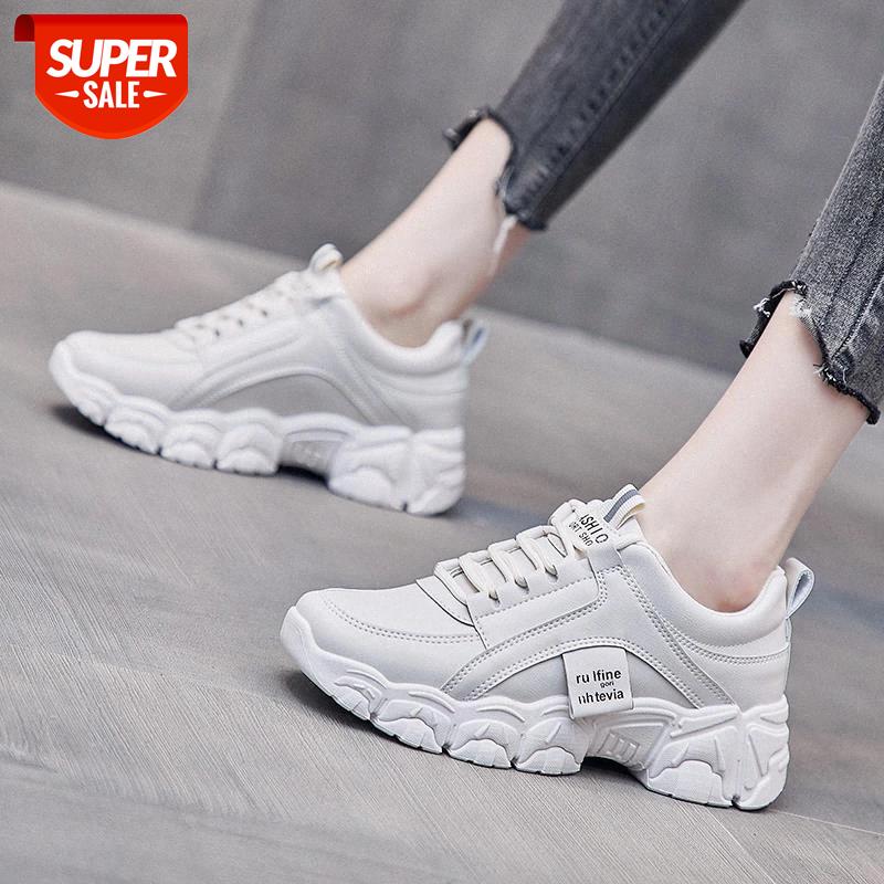

New Luxury Shoes Women Spring Designers Platform White Sneakers Women Leather Thick-soled Casual Sports Shoes Basket Femme #Lg14
