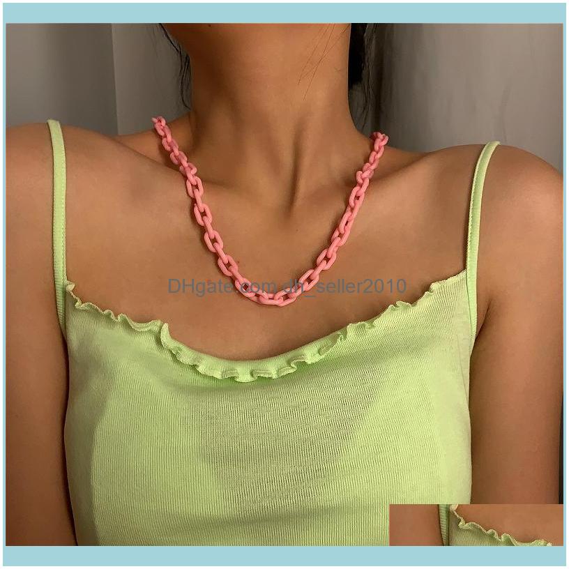 

& Pendants Jewelrysimple Geometric Chain Necklace For Women Trendy Multicolor Hip Hop Rock Punk Choker Necklaces Jewelry Aessories Chains Dr
