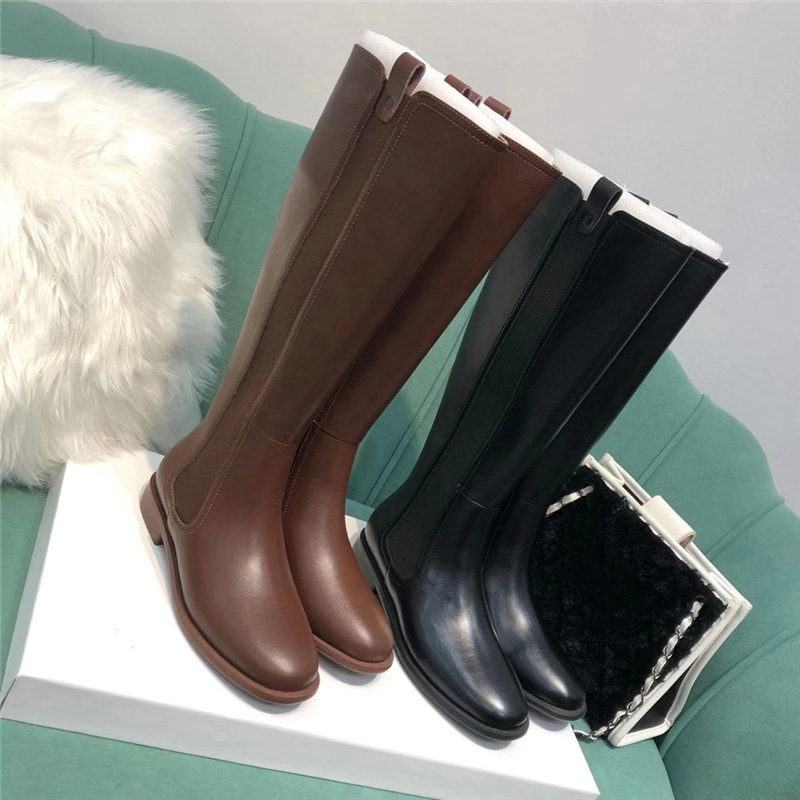 

British chivalry boots women's under knee high boots1, Black