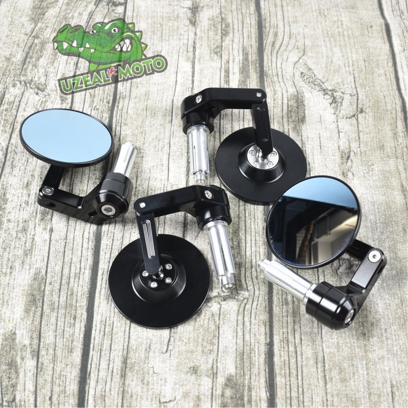 

Motorcycle Mirrors Large Field Of Vision Universal CNC Folding Handle Rearview Mirror For Refitting Cafe Racer Custom