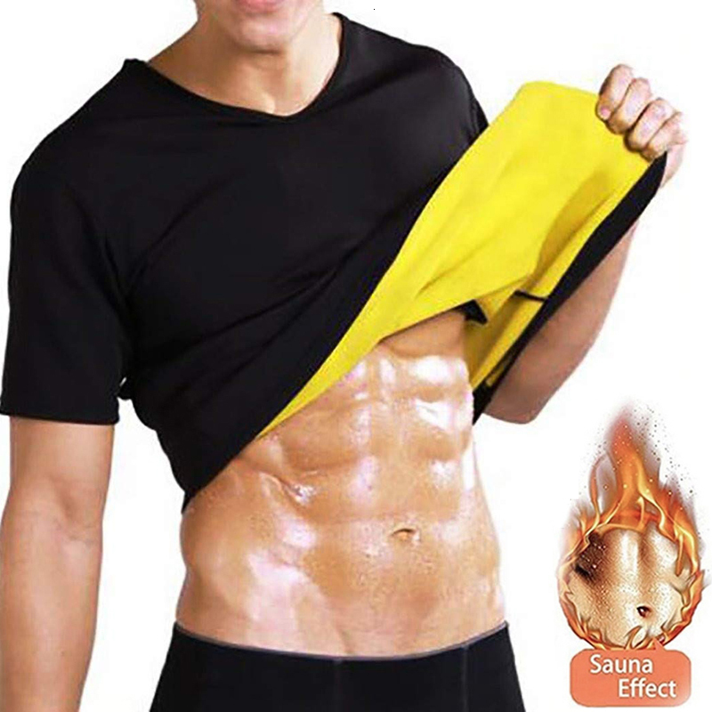 

2021 New Warm Thermal Undershirt Men Slimming Vest Body Shaper Neoprene Abdomen Fat Burning Shapewear Waist Sweat Corset Pmpc, 01