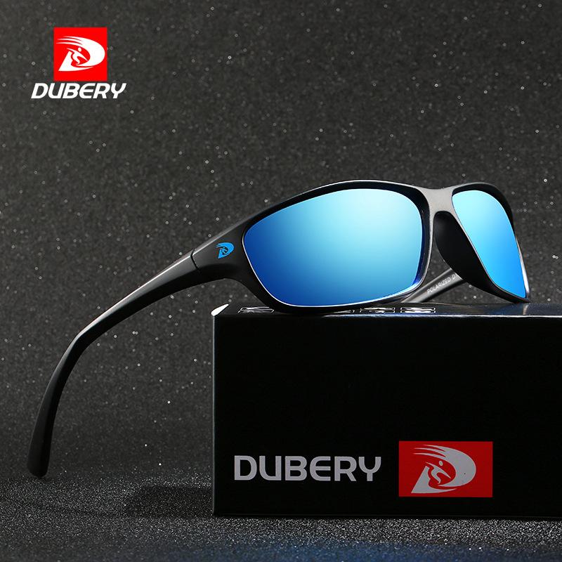 

Sunglasses DUBERY Square Polarized Men Brand Design Driving Outdoor Sport Oversized Sun Glasses For Mens E Mirror Lens UV400