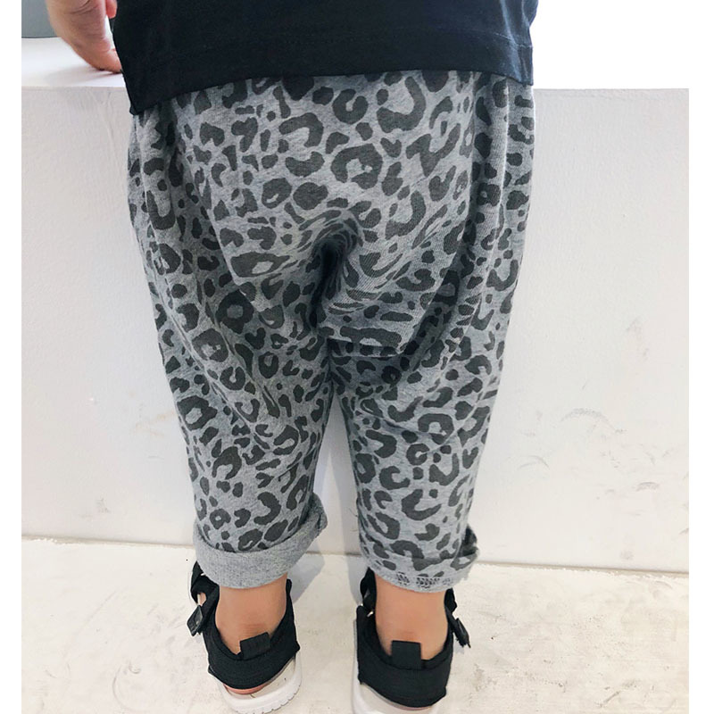

2021 New Baby Legging Spring Autumn Kids Harem Print Leopard Children Trousers Boys Girls Cozy Pants Hot Sale Jggp, Gray