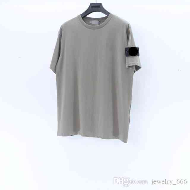Men's Polos Summer STONE Men Trendy ISLAND Collection Compass Patch T Shirt Cotton Women Solid tees Style Streetwear Casual 042311 YU1M