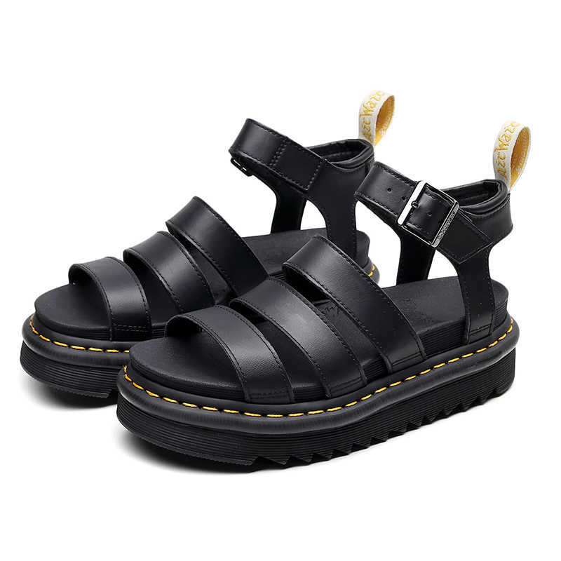 

Classic luxury Designer New Summer Ladies Sandals Martens Shoes For Women Comfy Soft Sandal Wedge Low Heels Platform Sports 42 TopSelling, Black