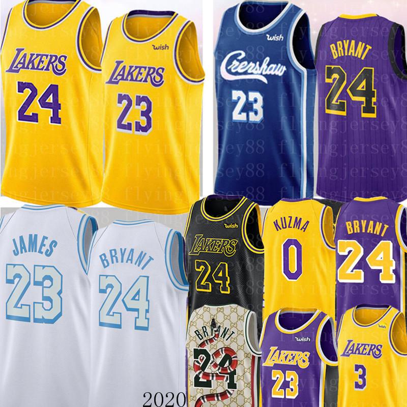 

Los Angeles Lakers BRYANT Jersey LeBron 23 James Jersey Anthony 3 Davis Kyle 0 Kuzma Basketball Jerseys, Black;red