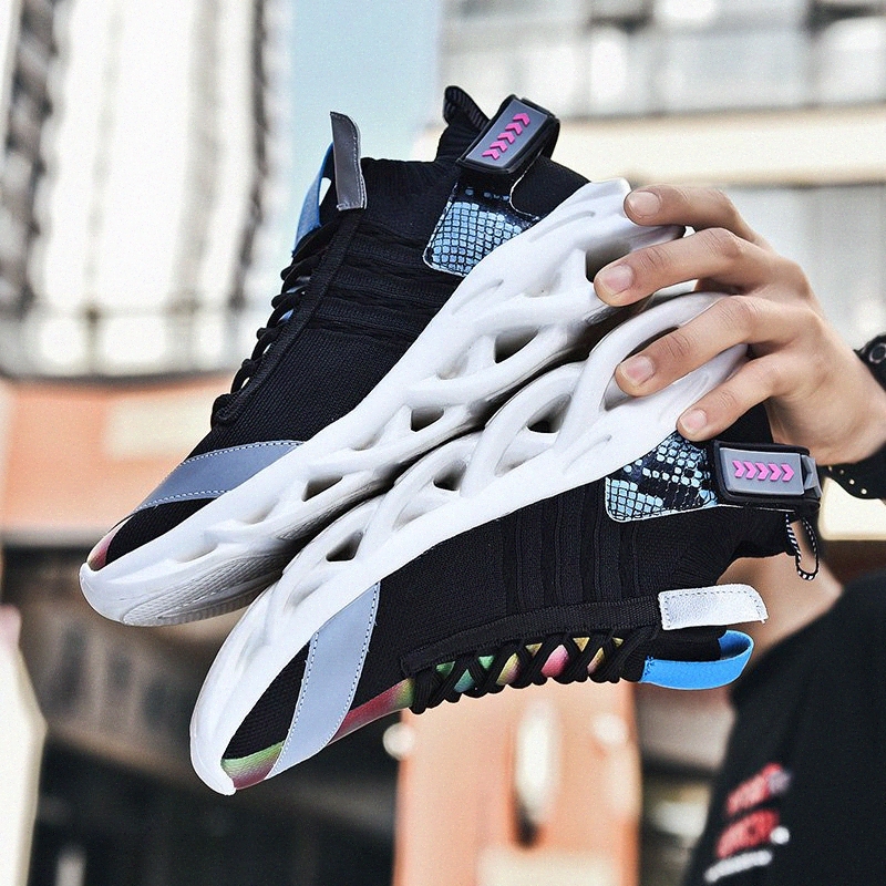 

All Mens Shoes High Quality Casual Shoes Men Sneakers Breathable Wholesale Blade Zapatillas Plus Size 46 Trainers r4GD#, Black