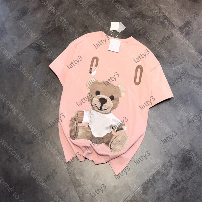 

Designers T Shirts Women Mens Shirts Early Spring Man T-shirt Casual Fashion Women Top Tees Short Sleeve Bear Printed Mens Clothing, Extra cost