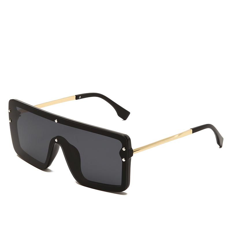 

New Arrival Retro 2021 Fashion Sunglasses Unisex Pouch With Logo Design Your Own Party Big Frame Vintage Luxury F, White;black