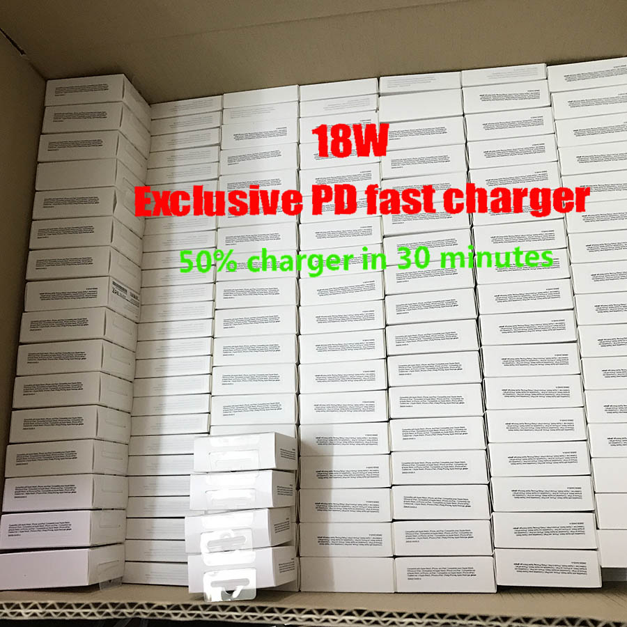 

18W 20w PD Fast Charger with USB-C Quick Charging Type C Home Power Adapter for X 12 11 Pro Max with Retail Box