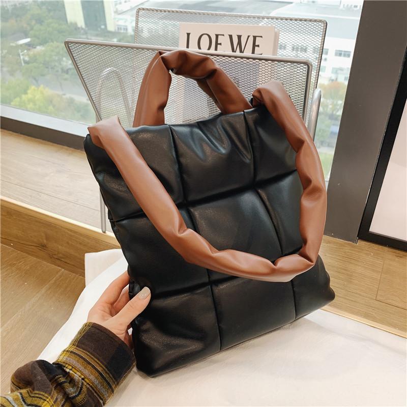 

Fashion Space Cotton Woven Pillow Bag Women Large Capacity Purses and Handbags Luxury Designer Shoulder Crossbody Bag Sac A Main, Small