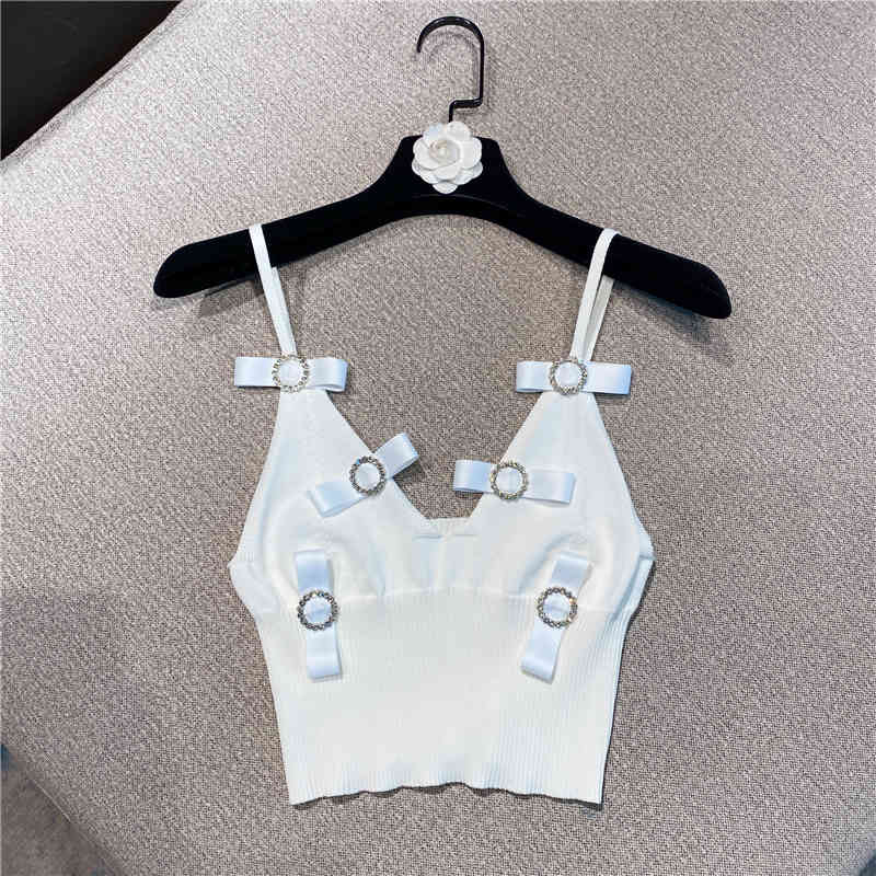 

Summer Fashion Women Clothes V-neck Sleeveless Now Spliced Soild Color Sexy Top Female Vestido WR70801 210525, White