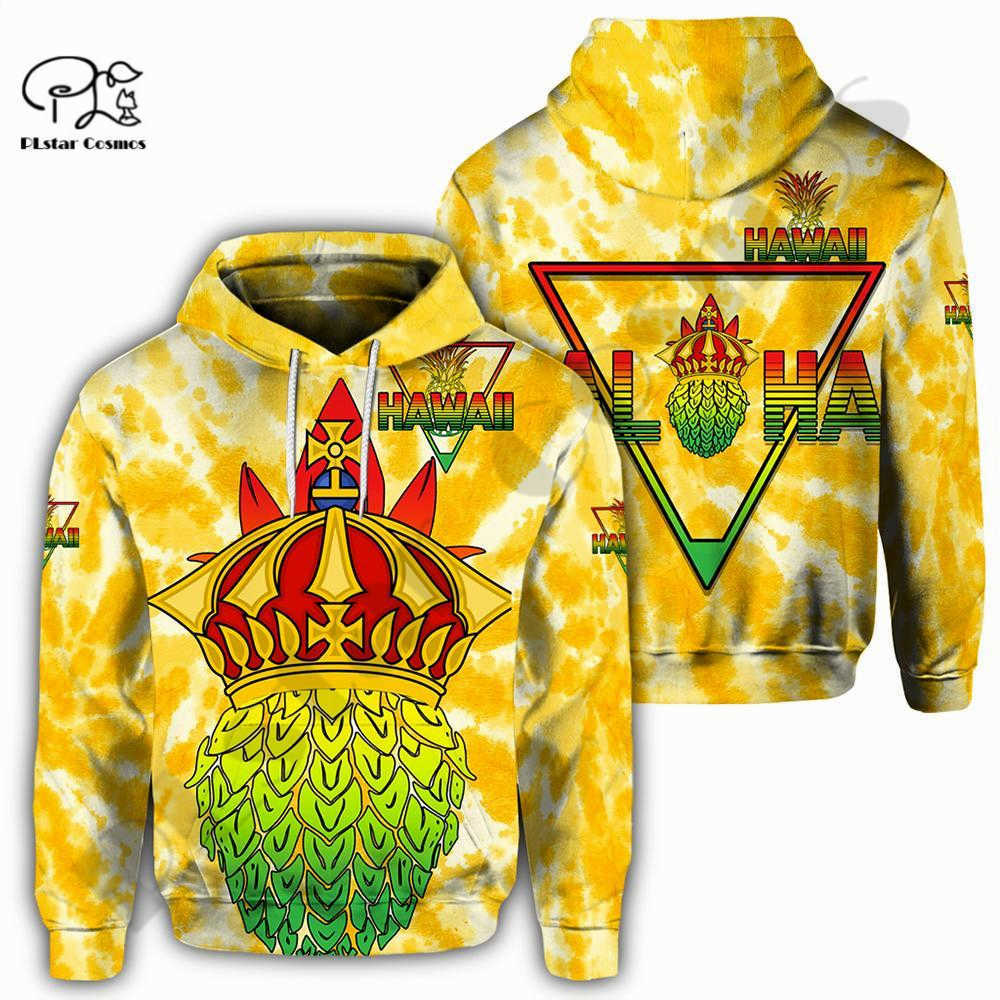 

Plstar Cosmos 3dprint Hawaii Pineapple Crown Art Unique Streetwear Harajuku Pullover Unisex Hoodies/sweatshirt/zip Q-2